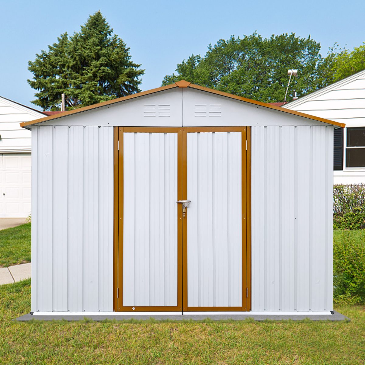 Metal garden shed
